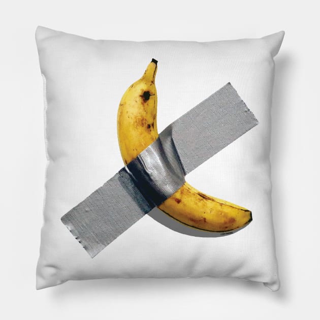 Duct Tape Banana w/Shadow [Rx-Tp] Pillow by Roufxis