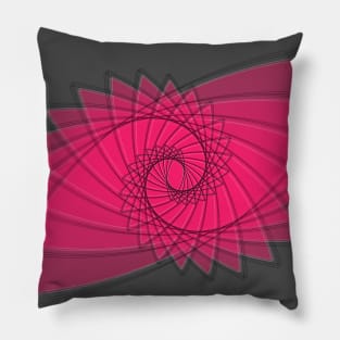 hypnotized - fluid geometrical eye shape Pillow