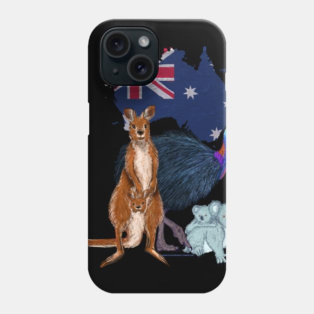 Save Australia's Animals Phone Case by AlexandraHallPinner