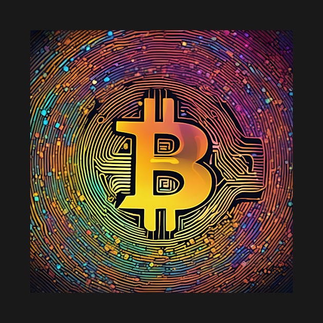 Bitcoin colorful by Creativeoptimize