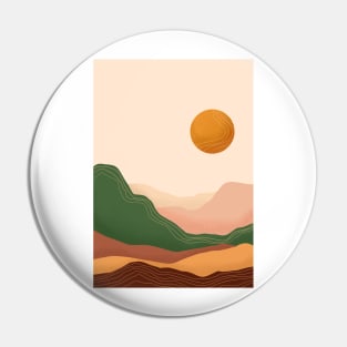 Modern Earthy Tones Mountains 15 Pin