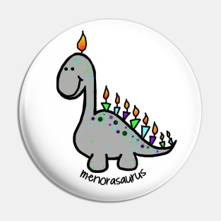 Hanukkah Dino Menorasaurus Pin