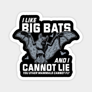 I Like Big Bats & I Cannot Lie // Funny Halloween Bat Rap Parody Magnet