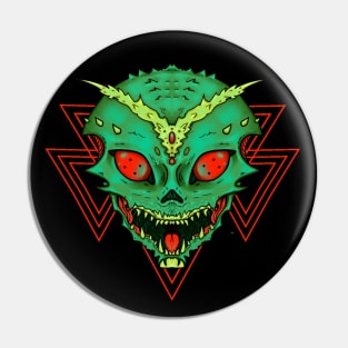 Insectoid Alien Geometry Pin