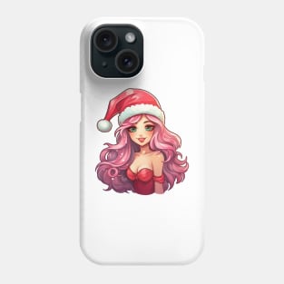 Pink Haired Girl - Christmas Phone Case