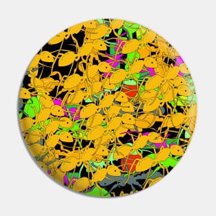 Yellow Ants Pin