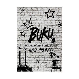 brick wall buku new orleans T-Shirt