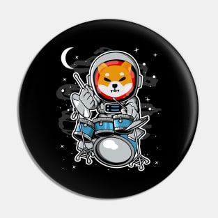 Astronaut Drummer Shiba Inu Coin To The Moon Shib Army Crypto Token Cryptocurrency Blockchain Wallet Birthday Gift For Men Women Kids Pin