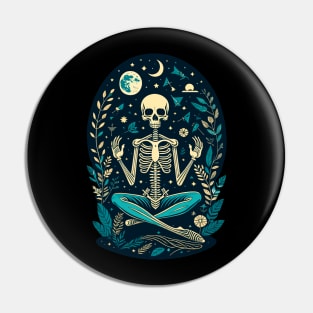 Spiritual Skeleton Pin