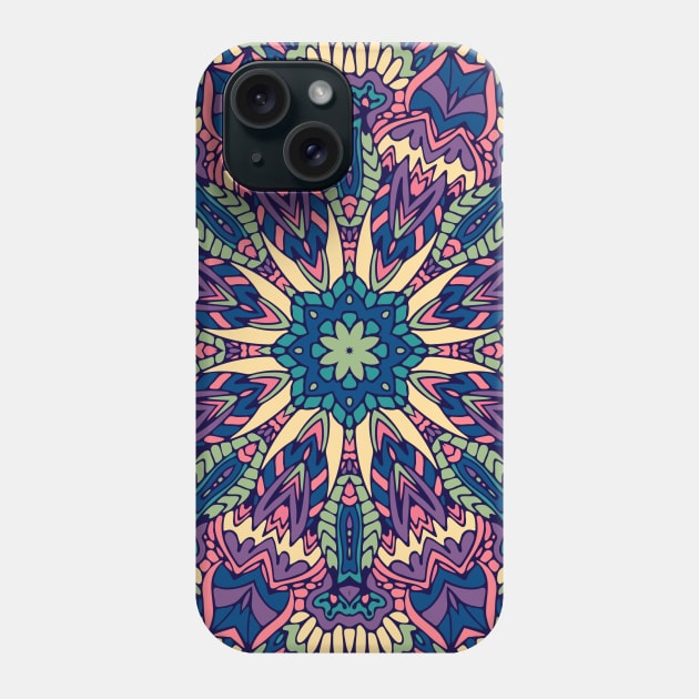 Colorful Indian Mexican Ethnic Oriental Rug Mandala Boho Pattern Phone Case by jodotodesign