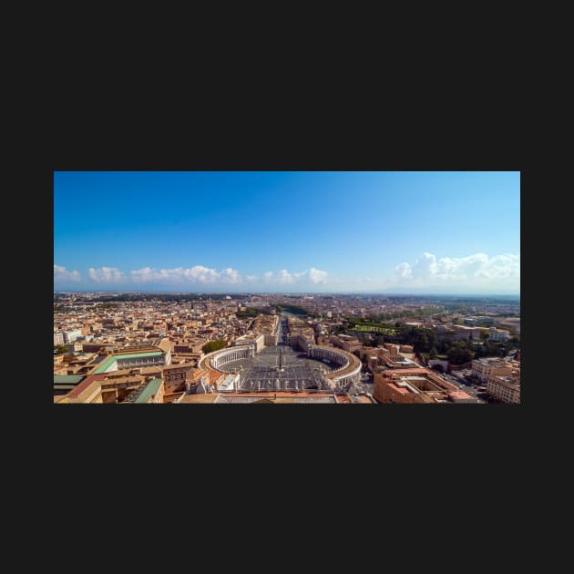 Copy of Rome, Italy. Famous Saint Peter's Square in Vatican and aerial view of the city. by JohnKruger