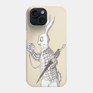 The White Rabbit (Sketch) Phone Case