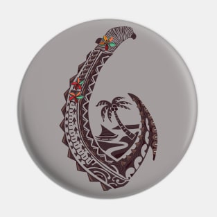 Samoan Viilage Tribal Hook Pin