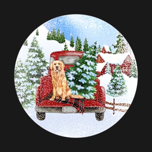 Christmas Golden Retriever T-Shirt