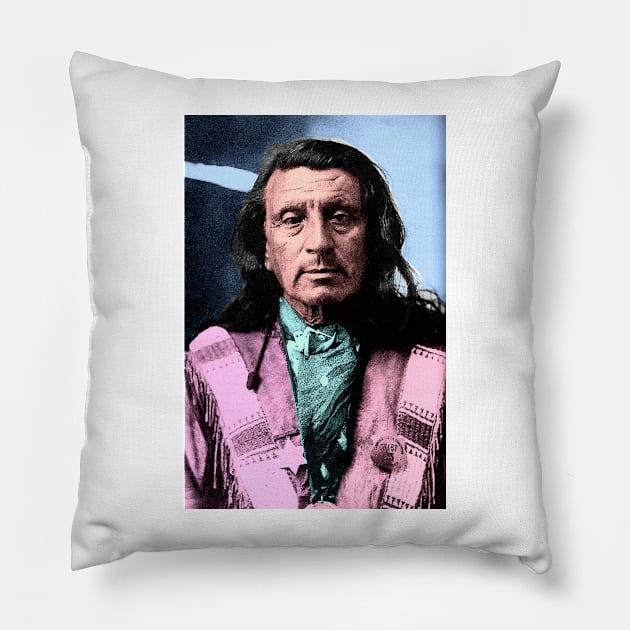 Chief Red Shirt (Oglala) 3 Pillow by truthtopower