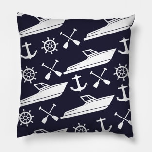 The marine. Rudder and anchor Pillow