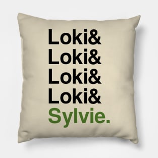 Loki & Sylvie Variants (light) Pillow