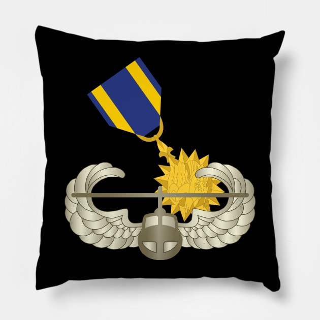 Combat Air Assault - Vietnam w Air Medal V1 wo Txt Pillow by twix123844