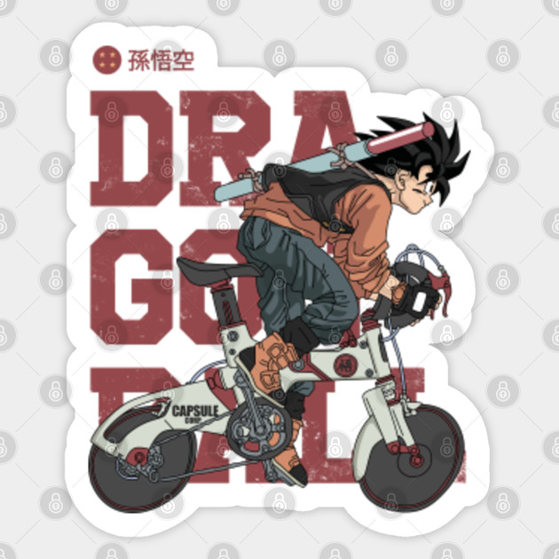 Bike Goku Dragon Ball Sticker Teepublic Au