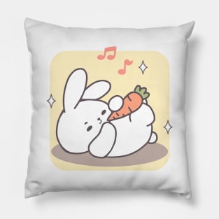 Hop into Happiness of Yoga in the Hoppy Bunny Pose! Pillow