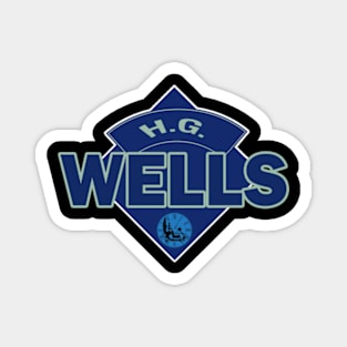 H.G. Wells - The Time Machine - Doctor Who Style Logo Magnet