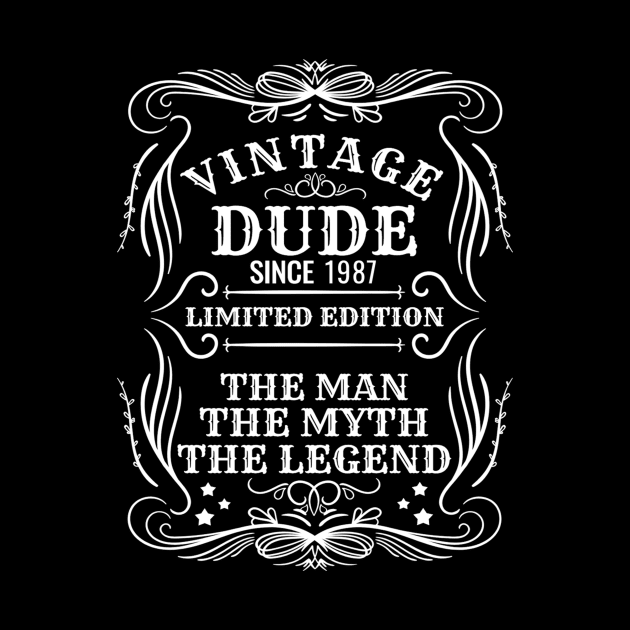 Vintage Dude 1987 Gift by pa2rok