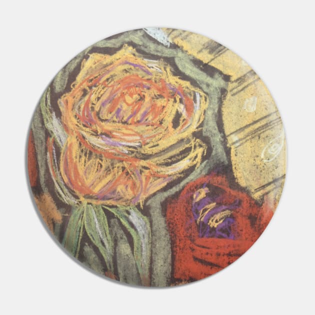 Yellow Rose Pin by MuseMints