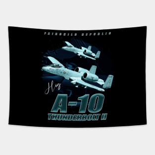 Fairchild A-10 Thunderbolt II Warthog Fighterjet Tapestry