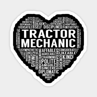 Tractor Mechanic Heart Magnet