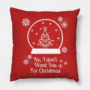 Christmas Sarcastic Tshirt Pillow