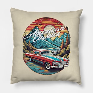 American Legendary Cars Pillow