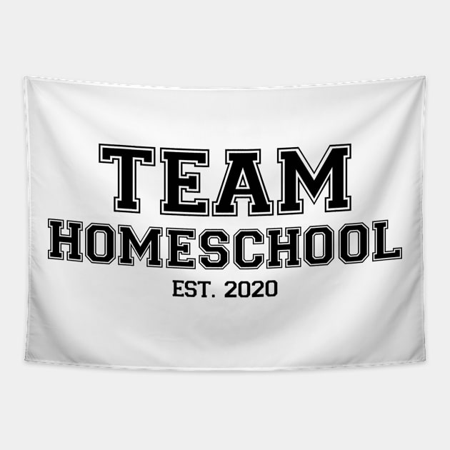 Team Homeschool 2020 Black Tapestry by felixbunny