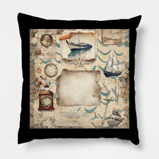 Crafty Pirate Vintage Pillow