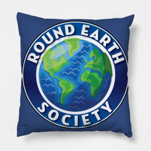 Round Earth Society Pillow