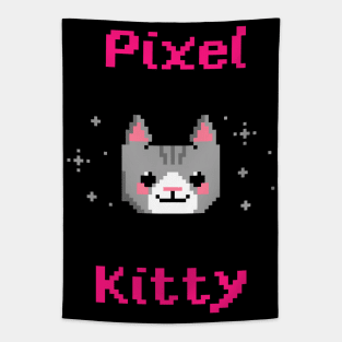 Pixel Kitty 8-bit Tapestry