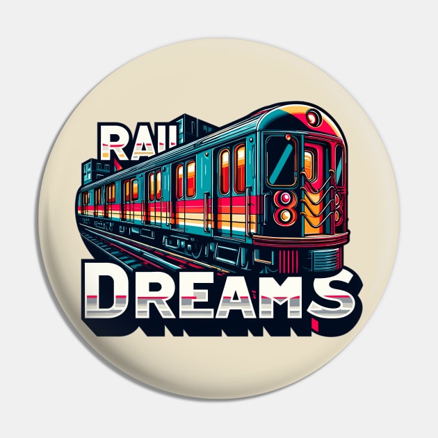 Subway Train, Rail Dreams Pin by Vehicles-Art