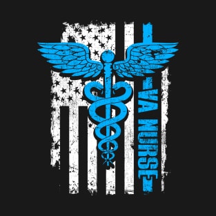 VA Nurse Gungle American Flag T-Shirt