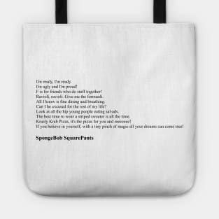 SpongeBob SquarePants Quotes Tote