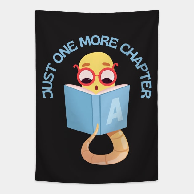 Little Bookworm Just one more chapter So many books So little time I Love Books Tapestry by BoogieCreates