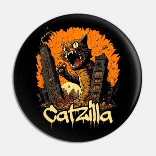 Kaiju Cat Monster - Catzilla Pin