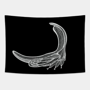 Treehopper Ink Art - cool bug design - on black Tapestry