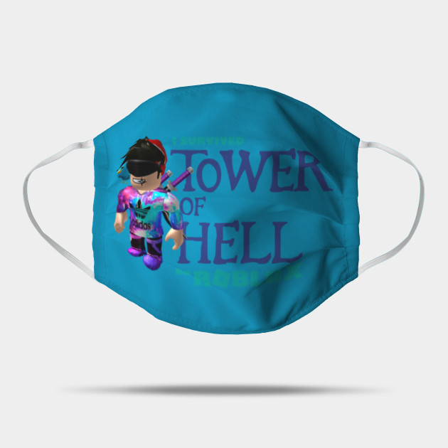 Tower Of Hell Roblox Mask Teepublic Uk - still chill face roblox mask teepublic