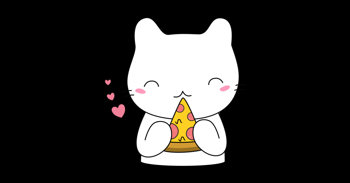 Cute and Kawaii Pizza Cat TShirt Pizza Cat TShirt TeePublic