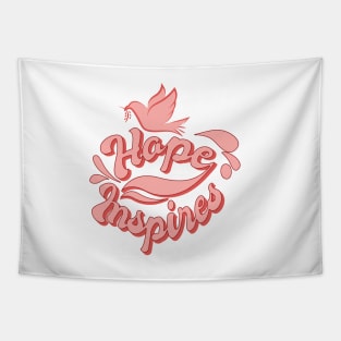 'Hope Inspires' Food and Water Relief Shirt Tapestry