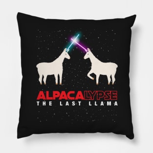 Alpacalypse Alpaca Apocolypspe Funny Star Space Wars Last Llama Parody Pillow