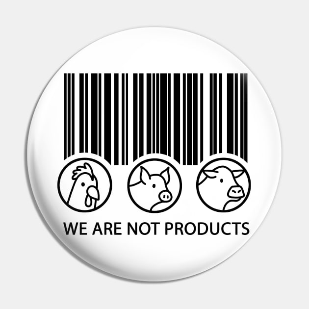 Vegan - We are not products Pin by valentinahramov