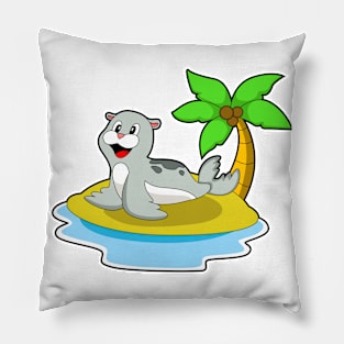 Seal on Island Pillow