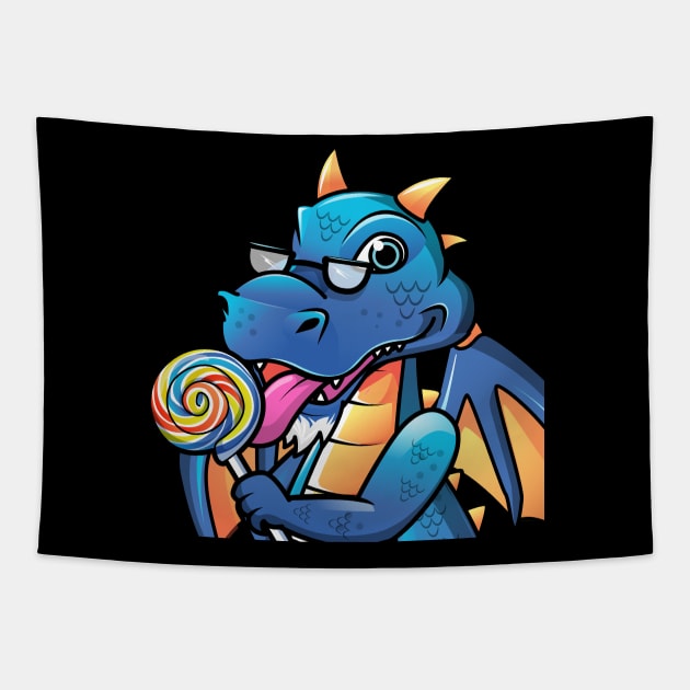 Dragon Lollipop Tapestry by ClashPlayhouse