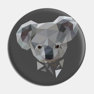 LOW POLY KOALA FACE! Pin