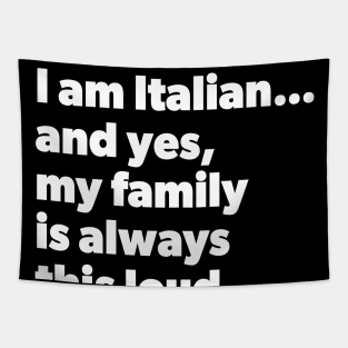 Italia product - Funny Italian Family print Tapestry